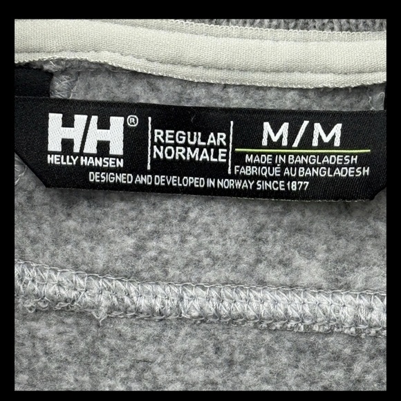 Helly Hansen Varde Grey Knit 1/2 Zip Pullover Sweater Thumbholes Women's Size M - Picture 2 of 16